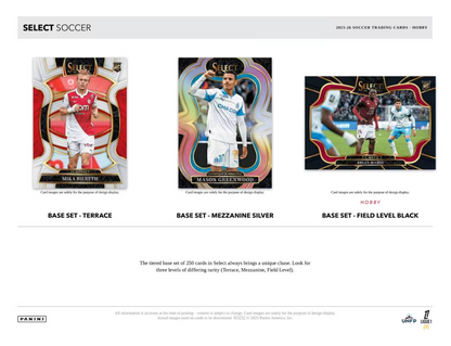 2025-26 Panini Select Ligue 1 Cartes Soccer International H2 Box