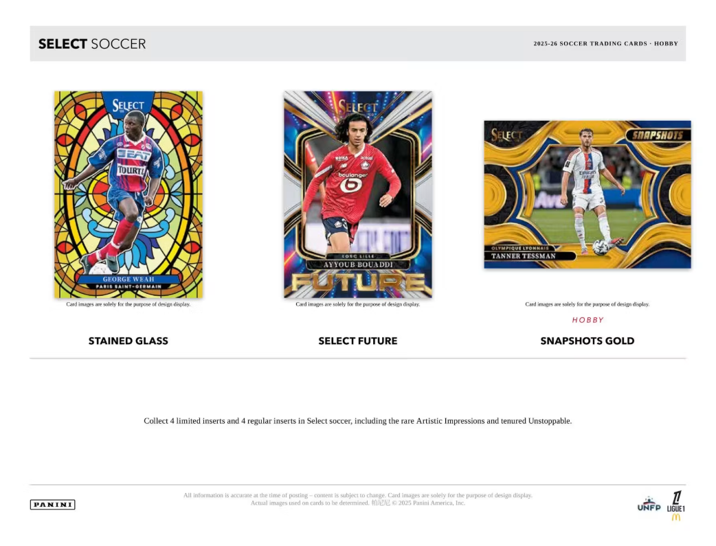 2025-26 Panini Select Ligue 1 Cartes Soccer International H2 Box