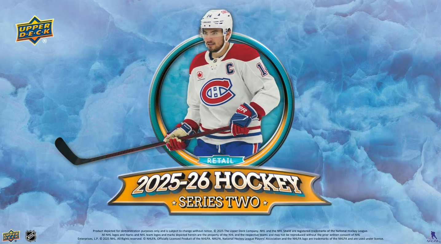 2025-26 Upper Deck Series 2 Cartes Hockey NHL Blaster Box