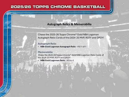 2025-26 Topps Chrome Cartes Basketball NBA Méga Box ** PRECOMMANDE **