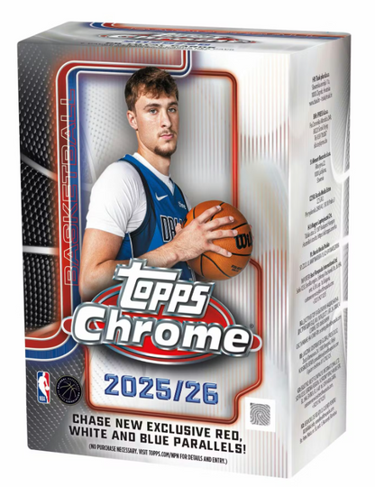 2025-26 Topps Chrome Cartes Basketball NBA Blaster Box ** PRECOMMANDE **