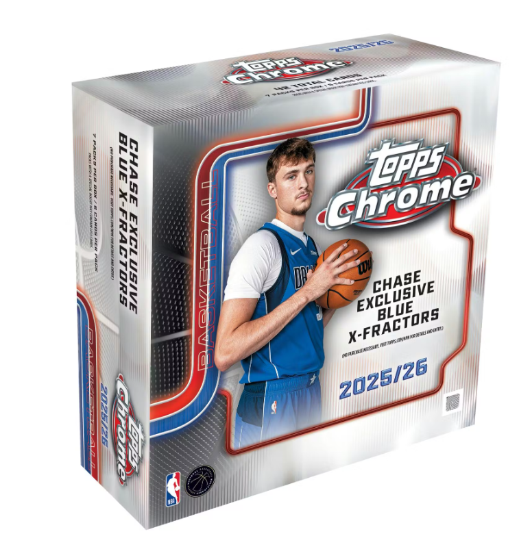 2025-26 Topps Chrome Cartes Basketball NBA Méga Box ** PRECOMMANDE **