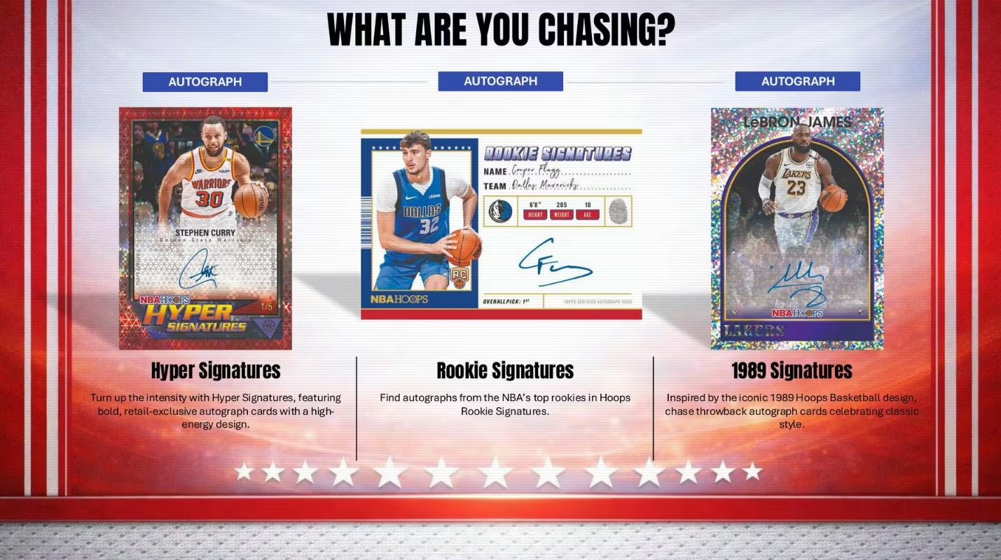 2025-26 Topps Hoops Cartes Basketball NBA Blaster Box