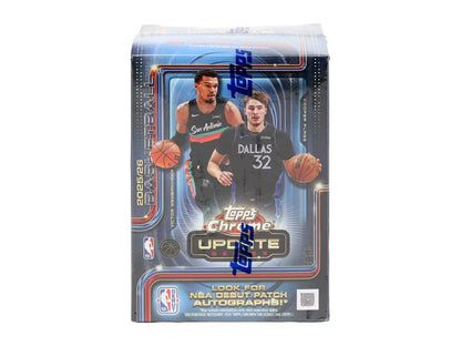 2025-26 Topps Chrome Update Series Cartes Basketball NBA Blaster Box