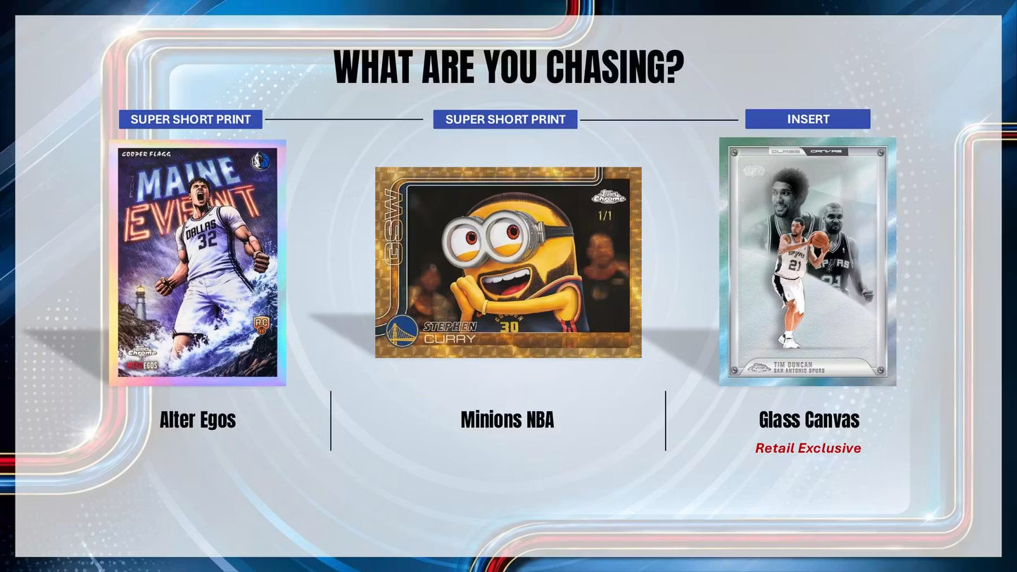 2025-26 Topps Chrome Update Series Cartes Basketball NBA Blaster Box