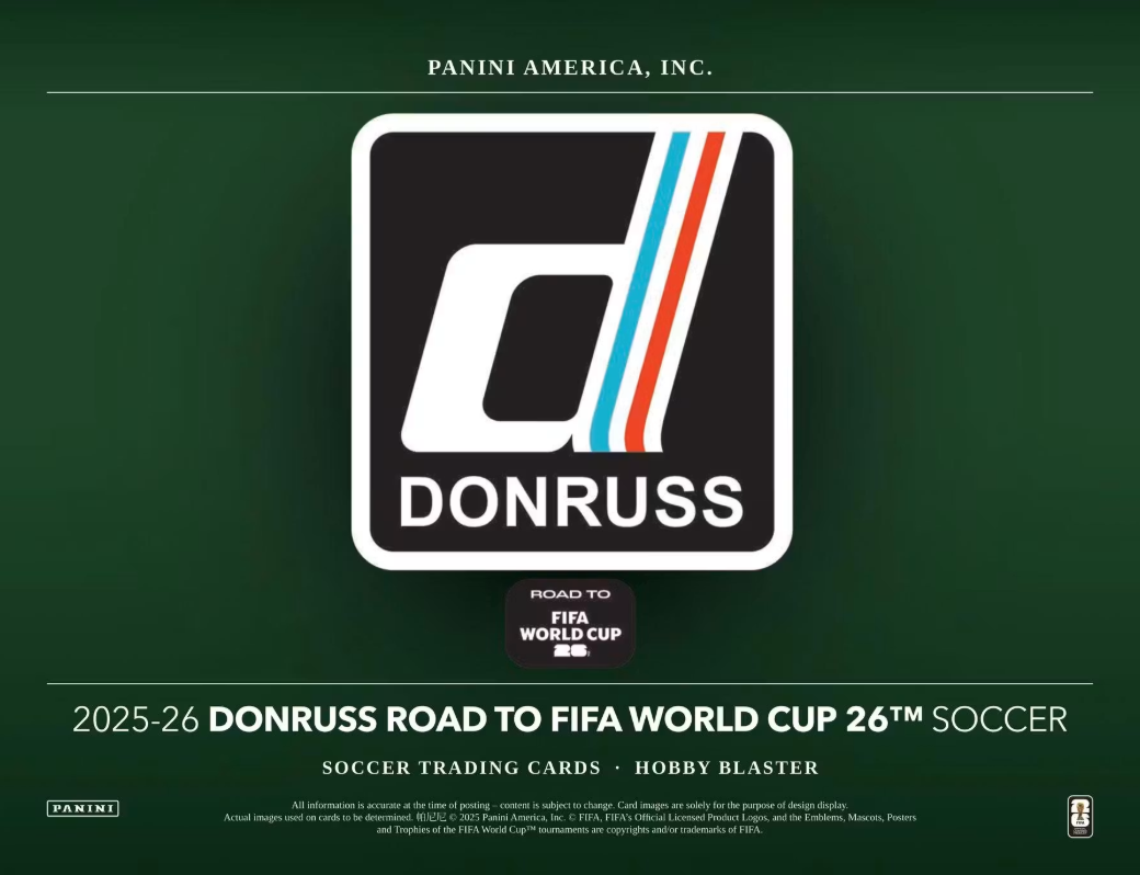 2025/26 Panini Donruss Road to FIFA World Cup Cartes Foot Soccer Hobby Blaster Box