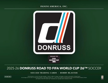 2025/26 Panini Donruss Road to FIFA World Cup Cartes Foot Soccer Hobby Blaster Box