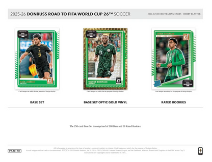 2025/26 Panini Donruss Road to FIFA World Cup Cartes Foot Soccer Hobby Blaster Box