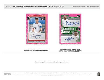 2025/26 Panini Donruss Road to FIFA World Cup Cartes Foot Soccer Hobby Blaster Box