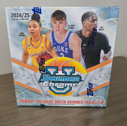 2024-25 Bowman University Chrome Cartes Basketball NBA Méga Box