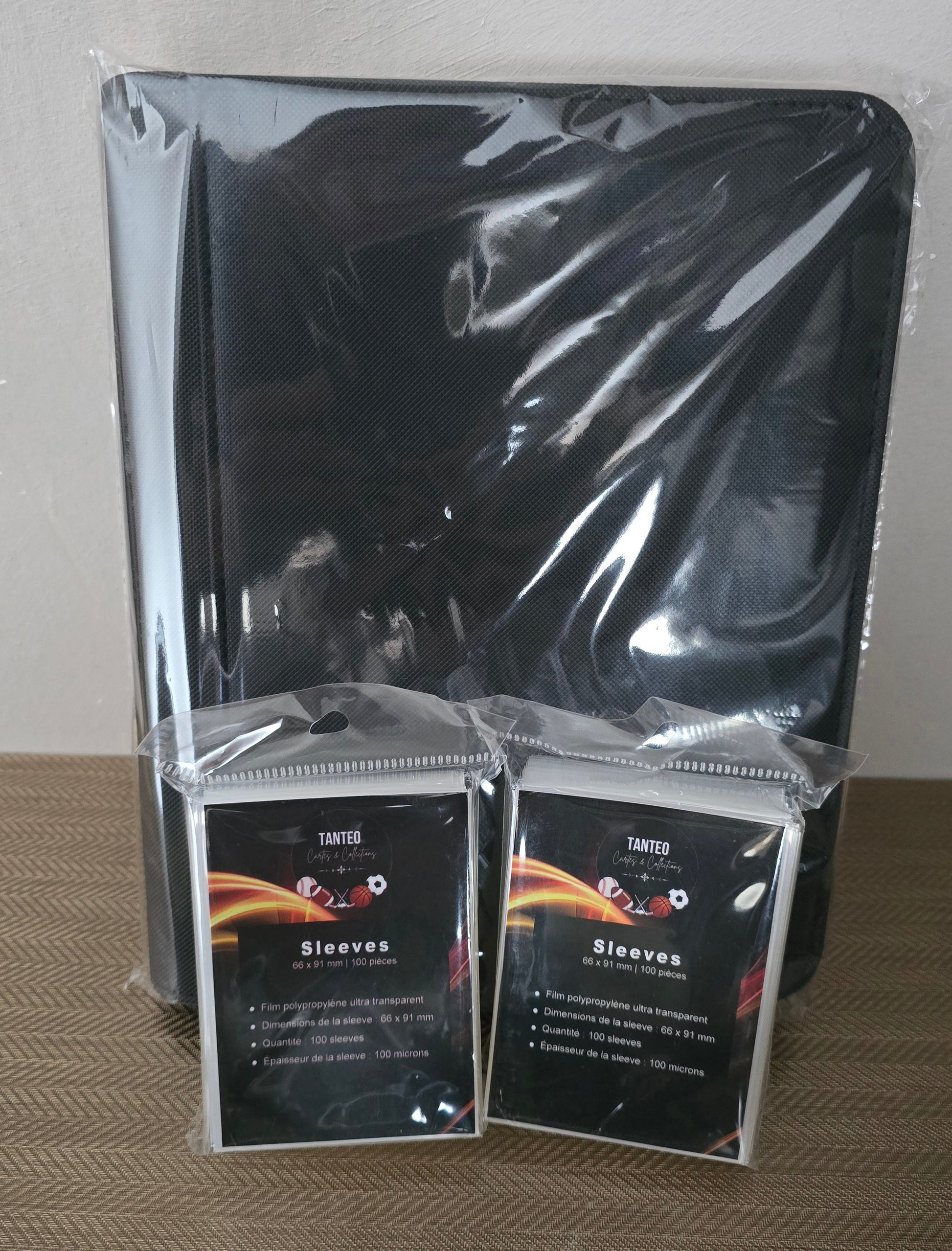 Lot 1 Classeur 160 cartes + Sleeves 100 x 2 TANTEO Cartes & Collections