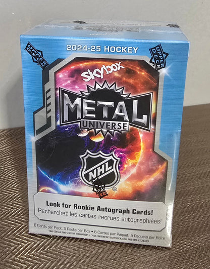 2024-25 Upper Deck Skybox Metal Universe Cartes Hockey NHL Blaster Box Upper Deck
