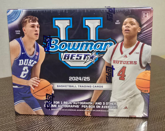 2024-25 Bowman University Best Cartes Basketball NBA Hobby Box Panini