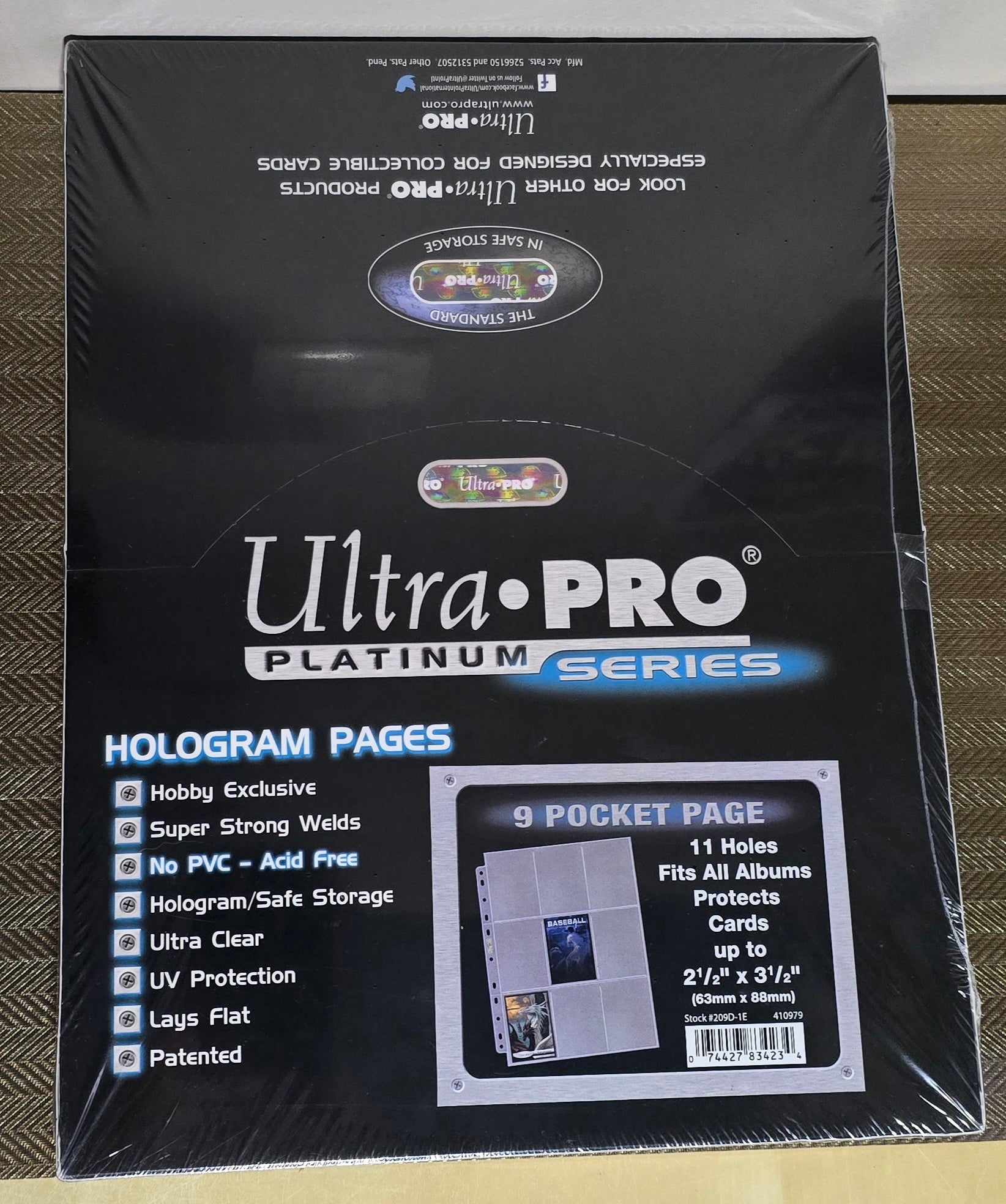 100 Feuilles de classeur Platinum - Ultra Pro ULTRA PRO