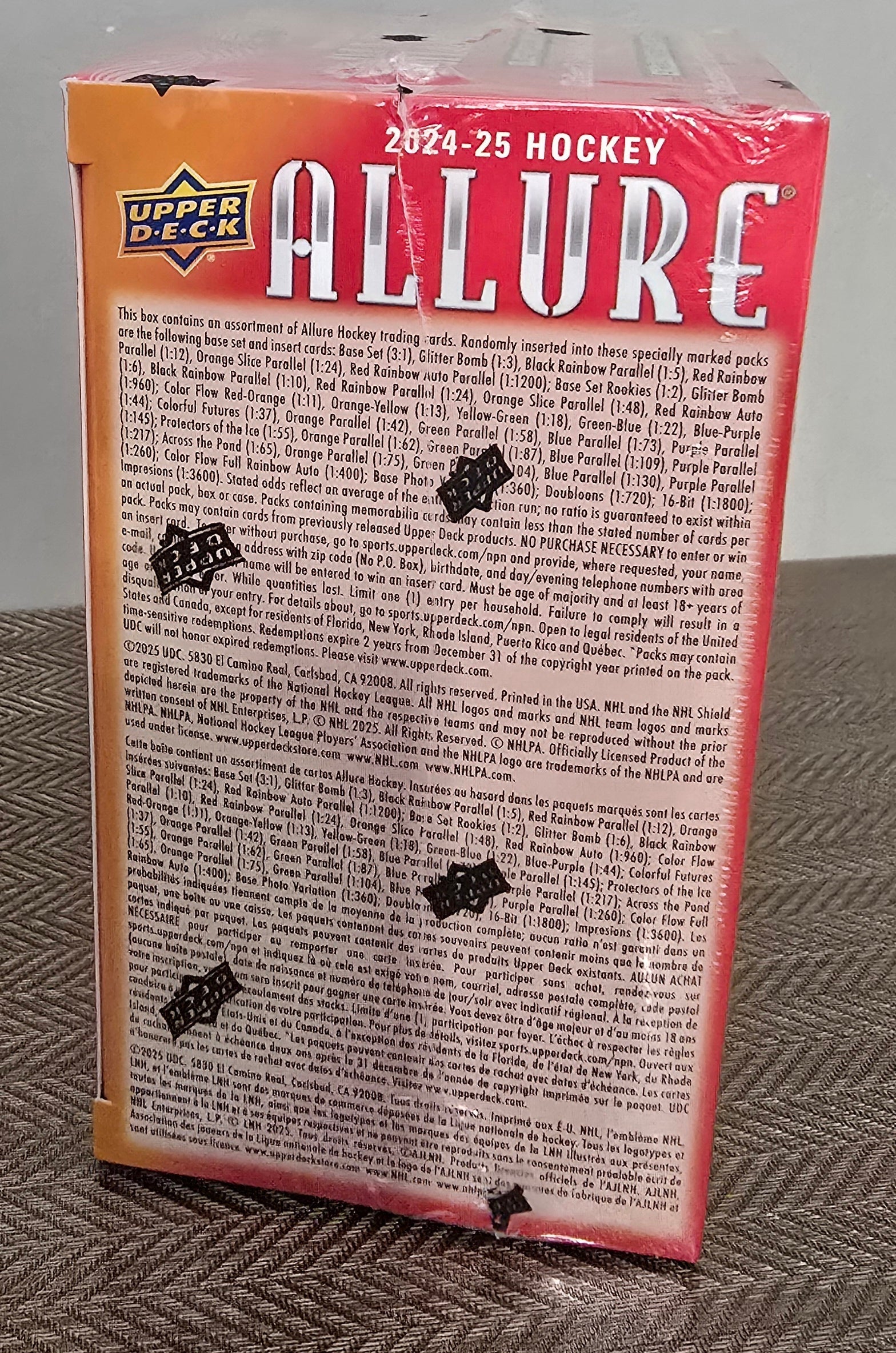 2024-25 Upper Deck ALLURE Cartes Hockey NHL 4-Pack Blaster Box Upper Deck