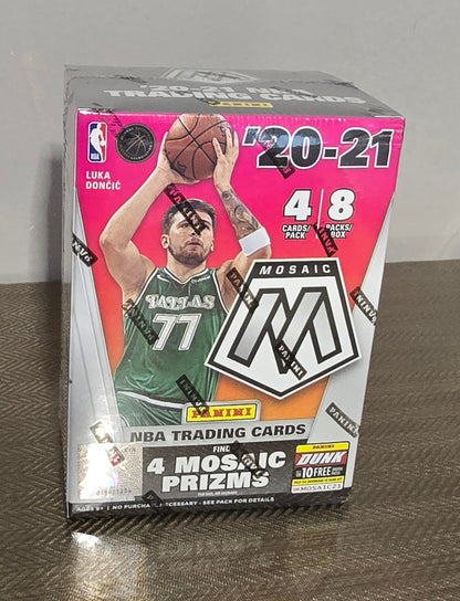 2020-21 Panini Mosaic Cartes Basketball NBA Blaster Box ( Orange Fluorescent Prizms) Panini