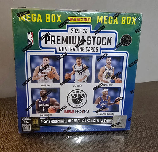 2023-24 Panini Premium Stock Cartes Basketball NBA Méga Box Panini