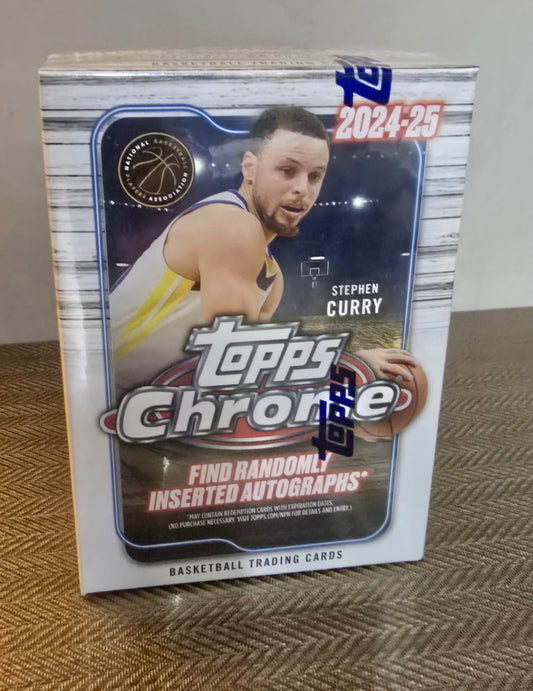 2024-25 Topps Chrome Cartes Basketball NBA Blaster Box