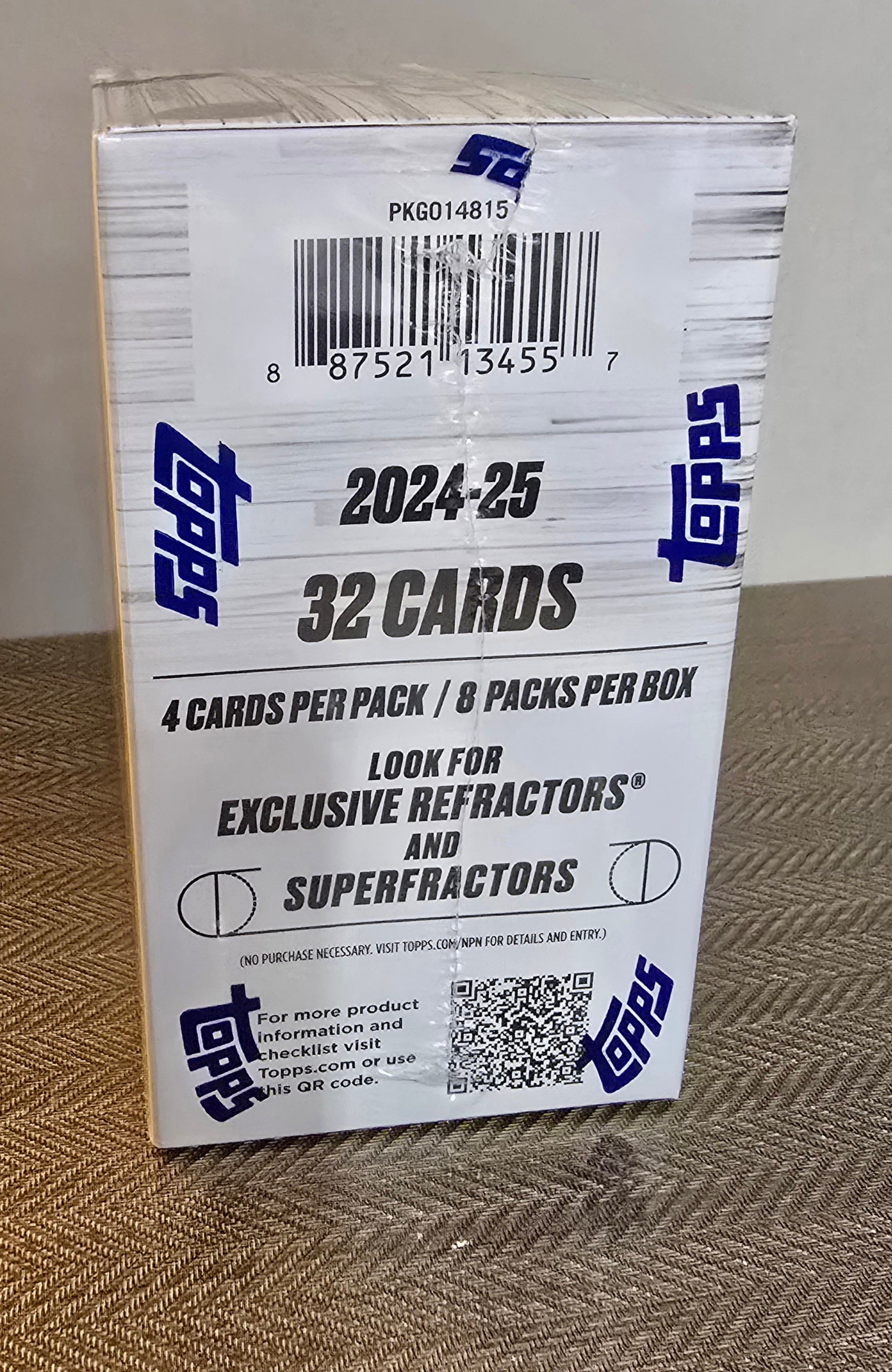 2024-25 Topps Chrome Cartes Basketball NBA Blaster Box