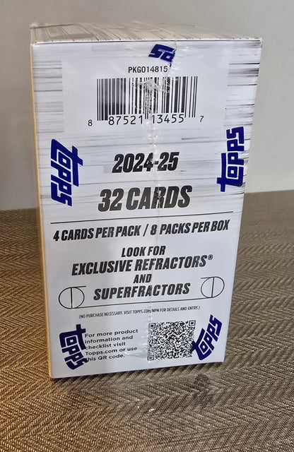 2024-25 Topps Chrome Cartes Basketball NBA Blaster Box