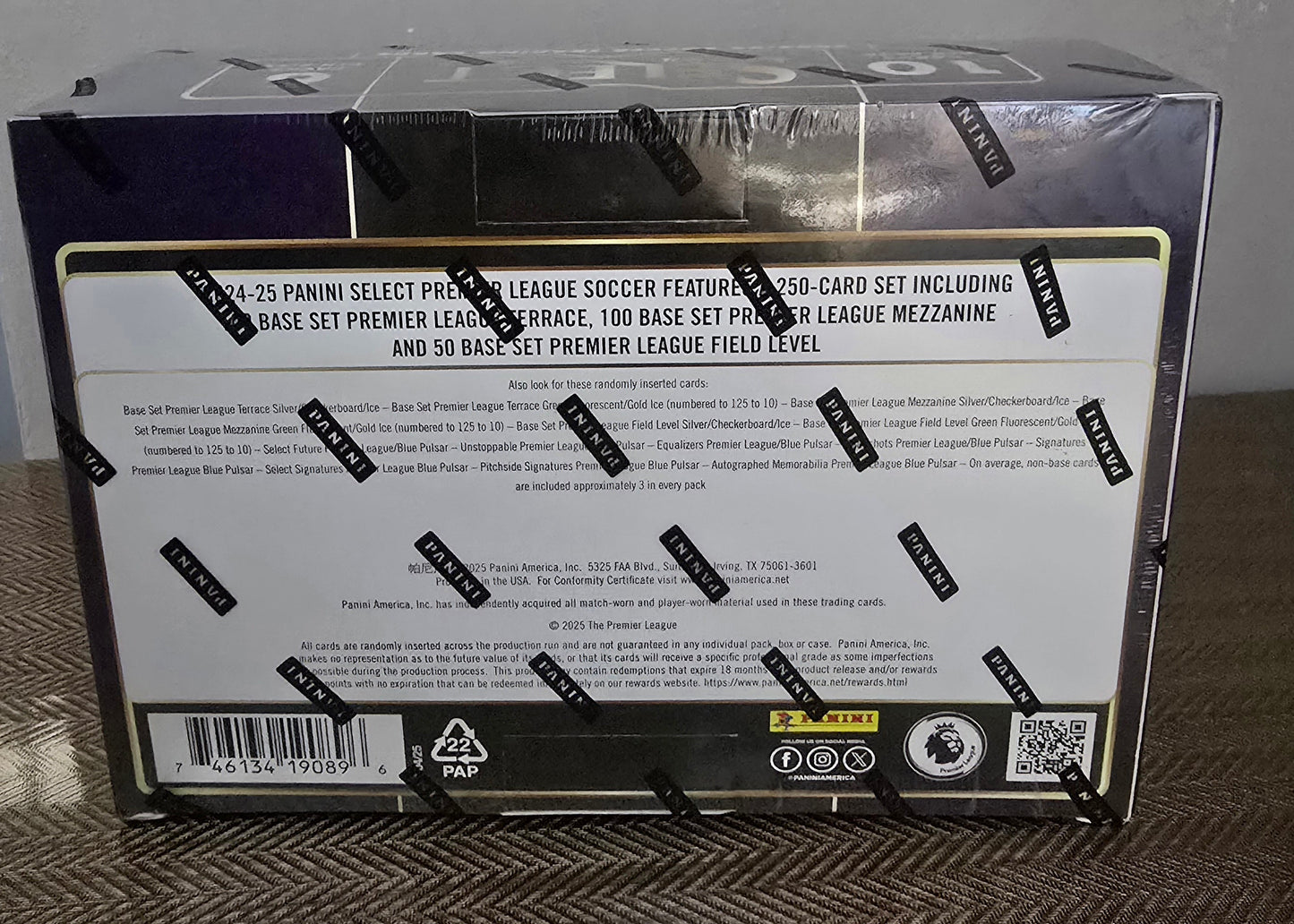 2024-25 Panini Select Premier League EPL Cartes Soccer Méga Box Panini