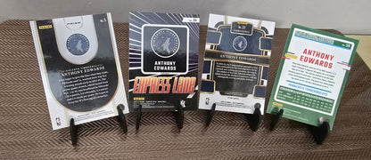Lot 4 Cartes collection sport Basketball NBA Anthony Edwards