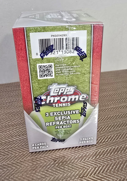 2024 Topps Chrome Cartes Tennis Blaster Box