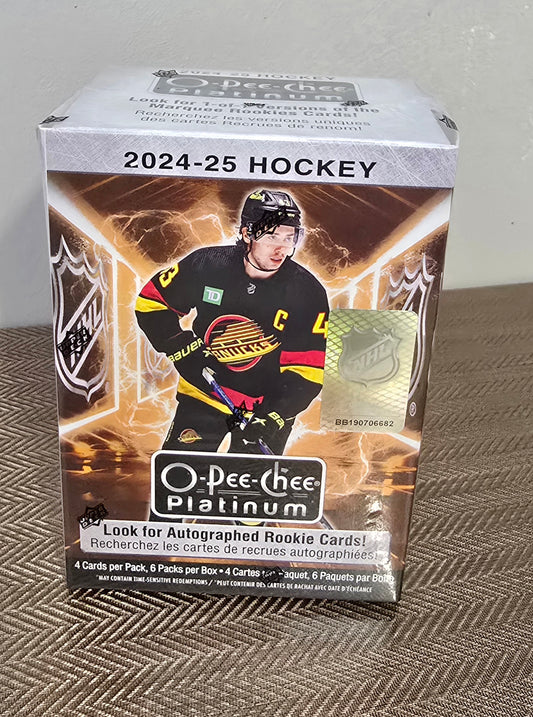 2024-25 Upper Deck O-Pee-Chee Platinum Cartes Hockey NHL Blaster Box