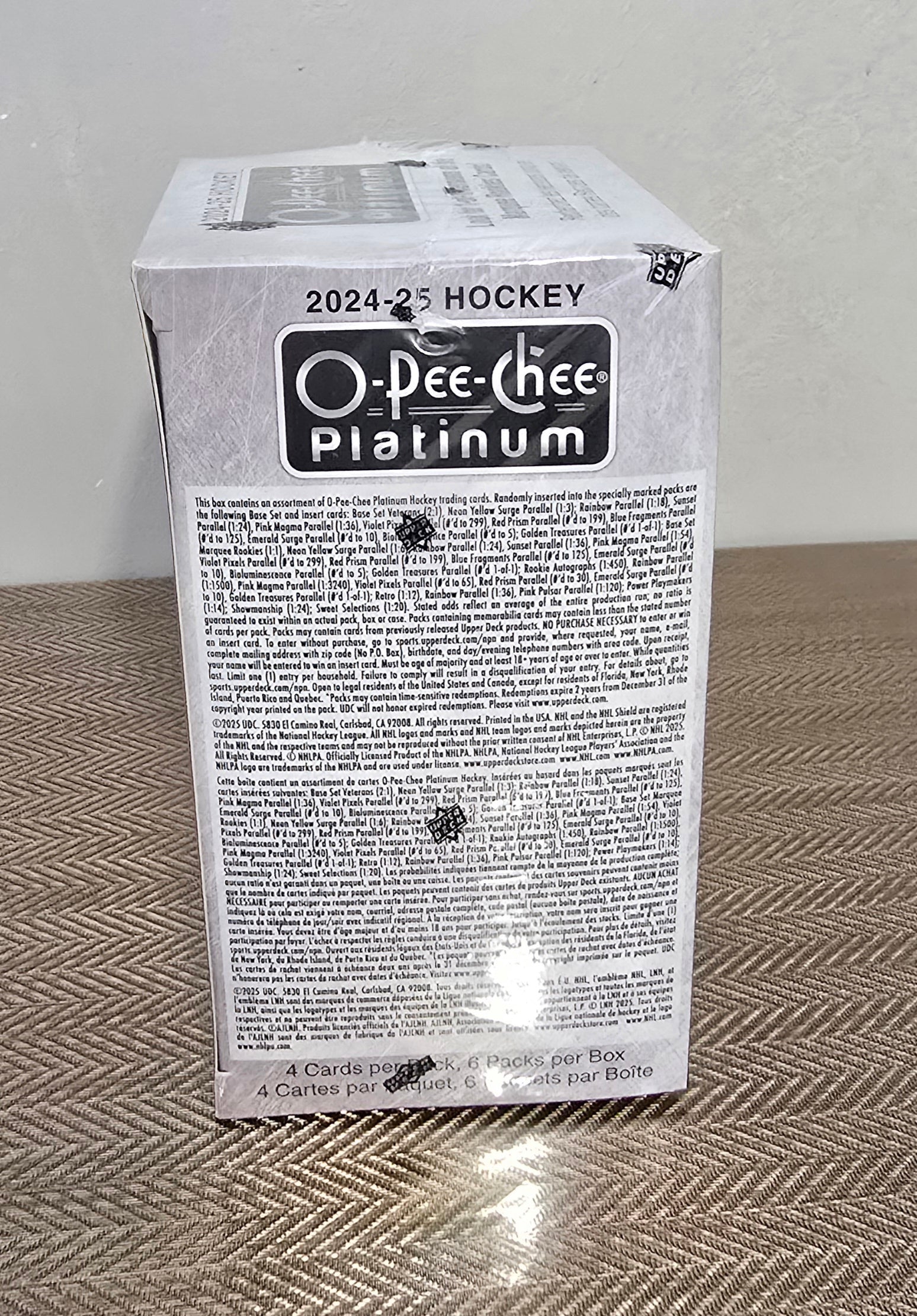 2024-25 Upper Deck O-Pee-Chee Platinum Cartes Hockey NHL Blaster Box