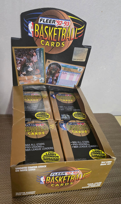 1992-93 Fleer Series 1 Cartes Basketball NBA Pack Hobby Box 