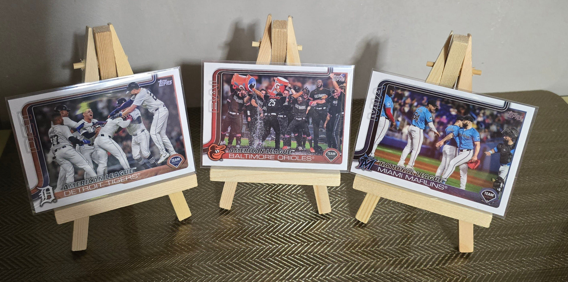 Lot 3 Cartes collection Equipes Baseball Topps Series One 2025 