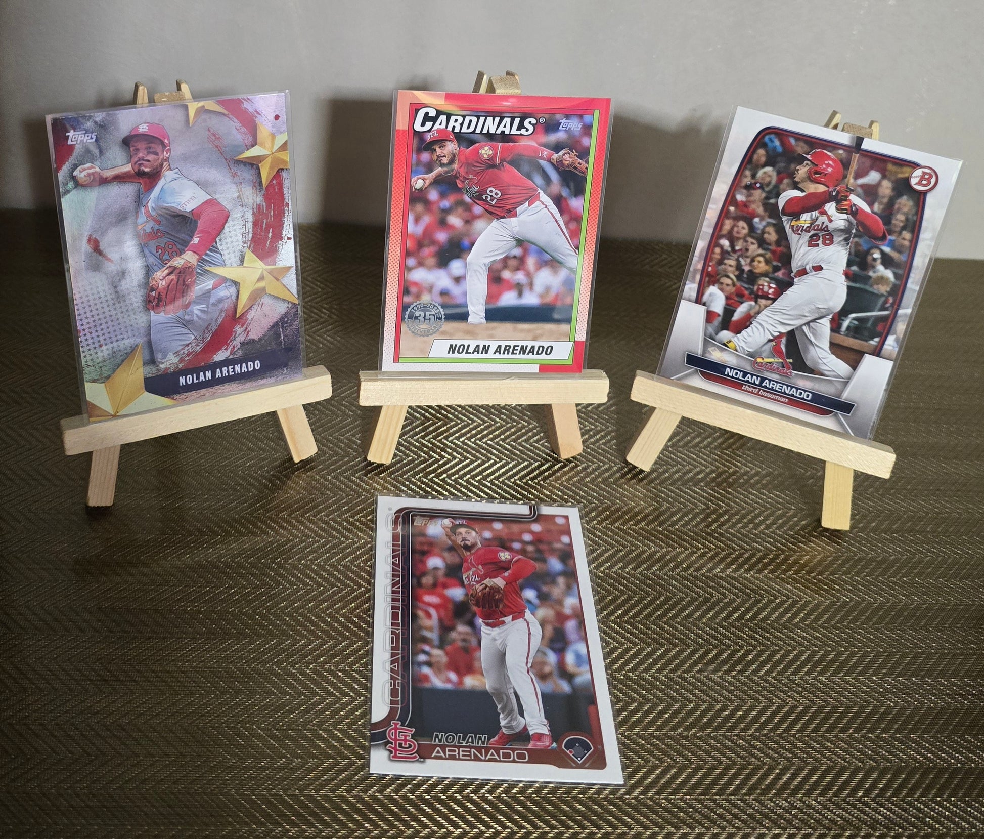 Lot 4 Cartes collection Baseball Nolan Arenado