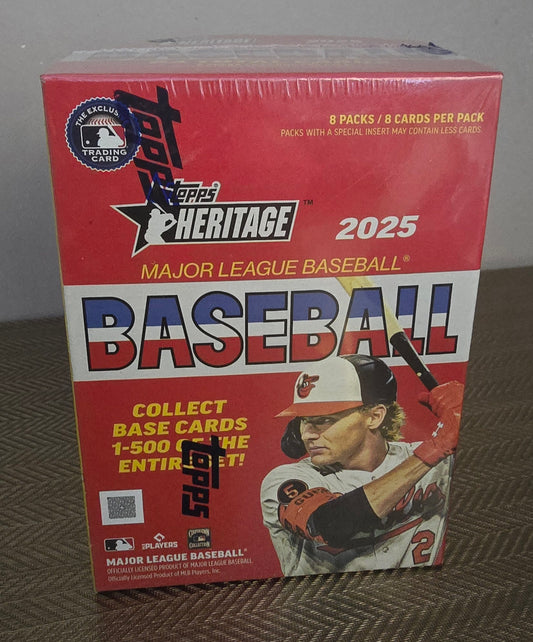 2025 Topps Heritage Cartes Baseball MLB Blaster Box