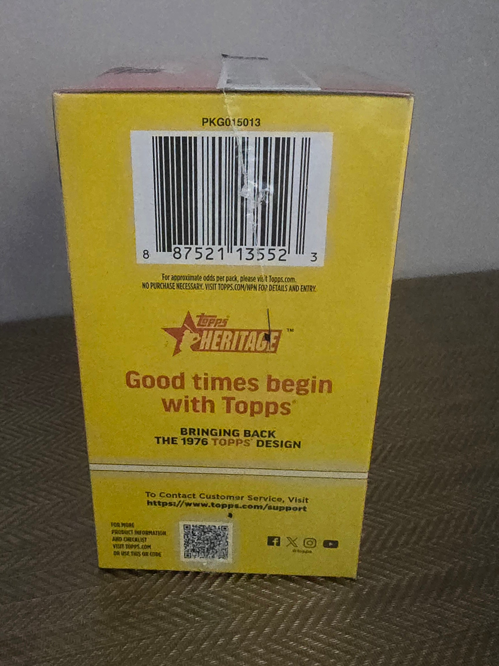 2025 Topps Heritage Cartes Baseball MLB Blaster Box