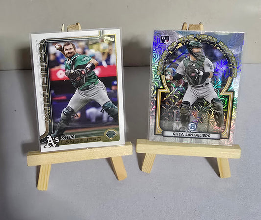 Lot 2 Cartes collection Baseball MLB Shea Langeliers
