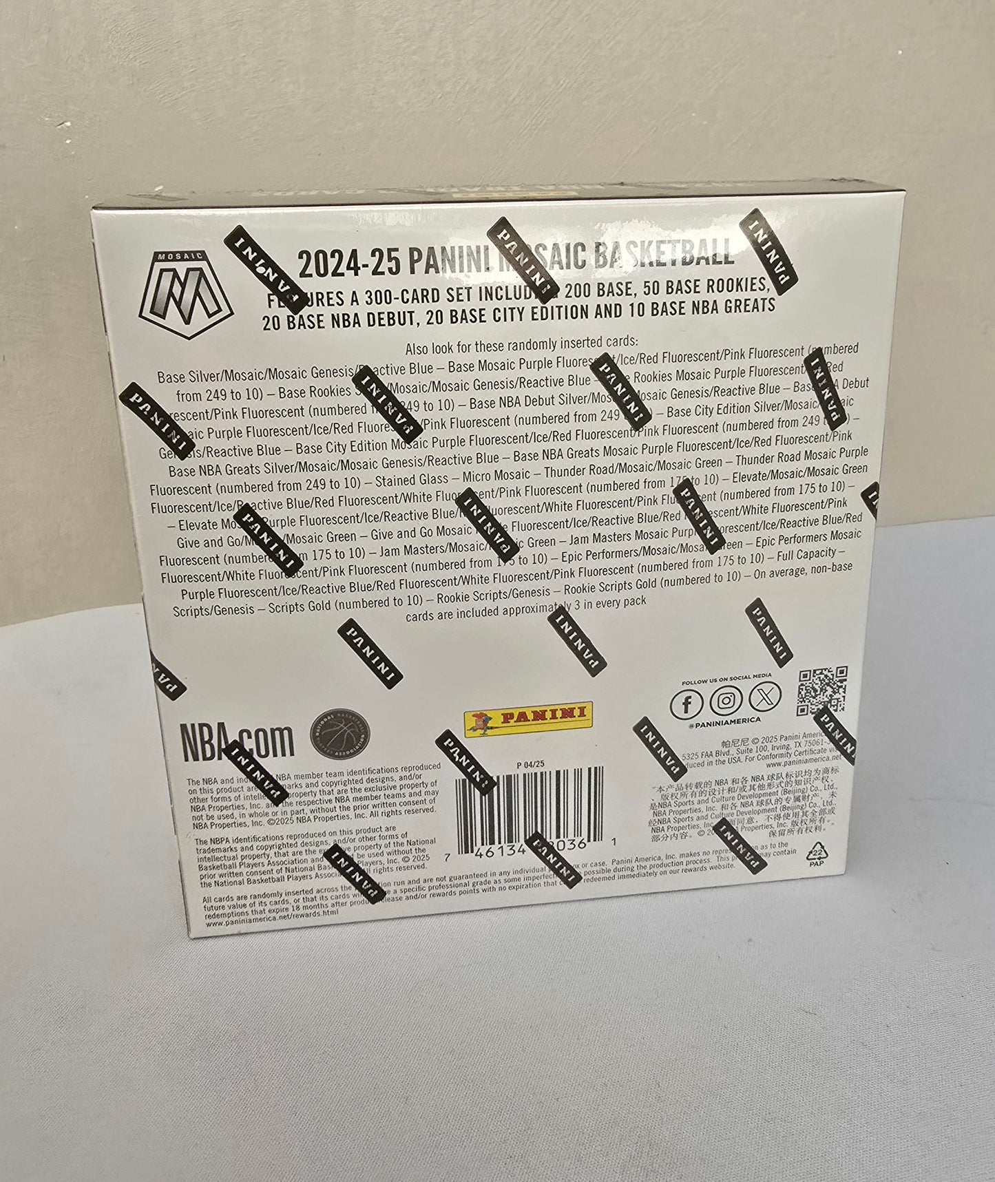 2024-25 Panini Mosaic Cartes Basketball NBA Méga Box