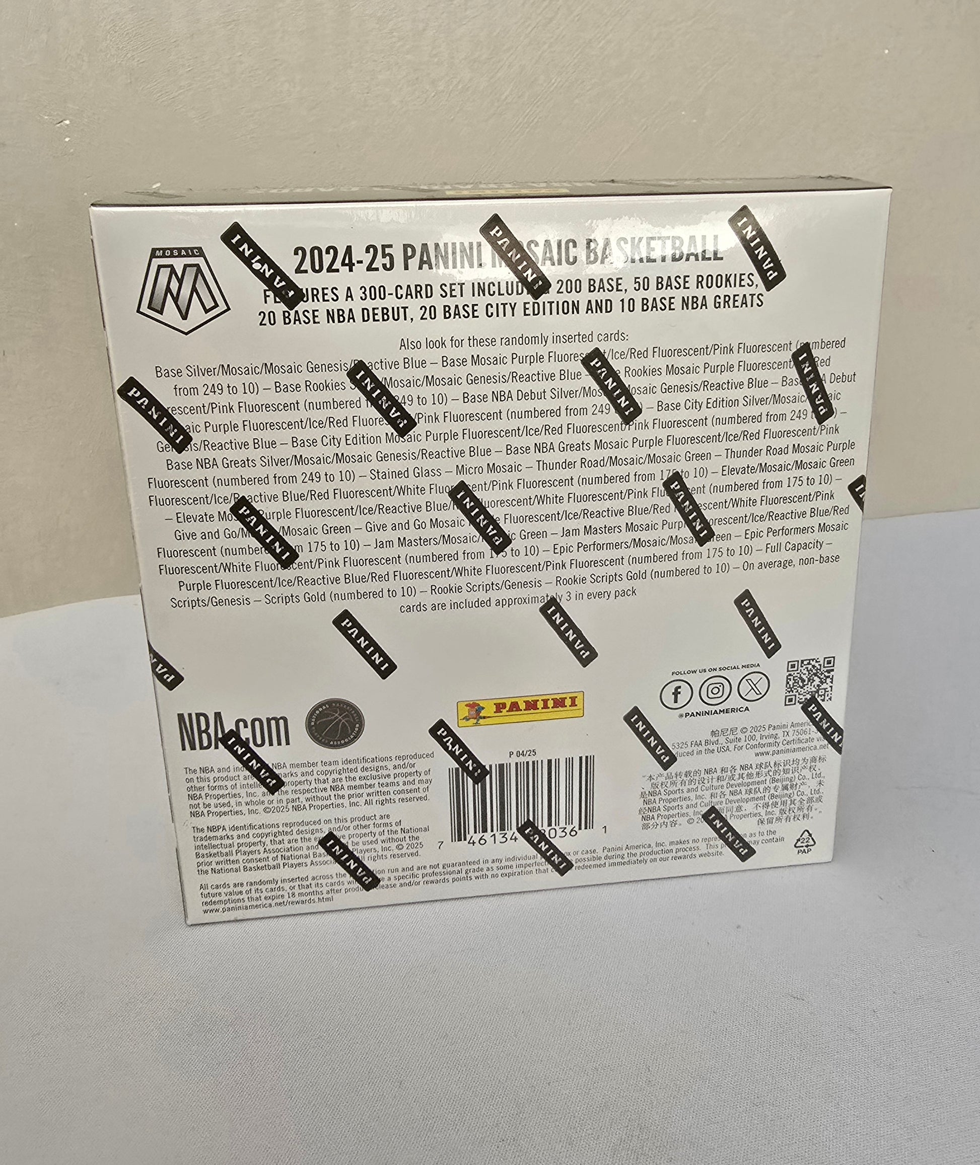 2024-25 Panini Mosaic Cartes Basketball NBA Méga Box