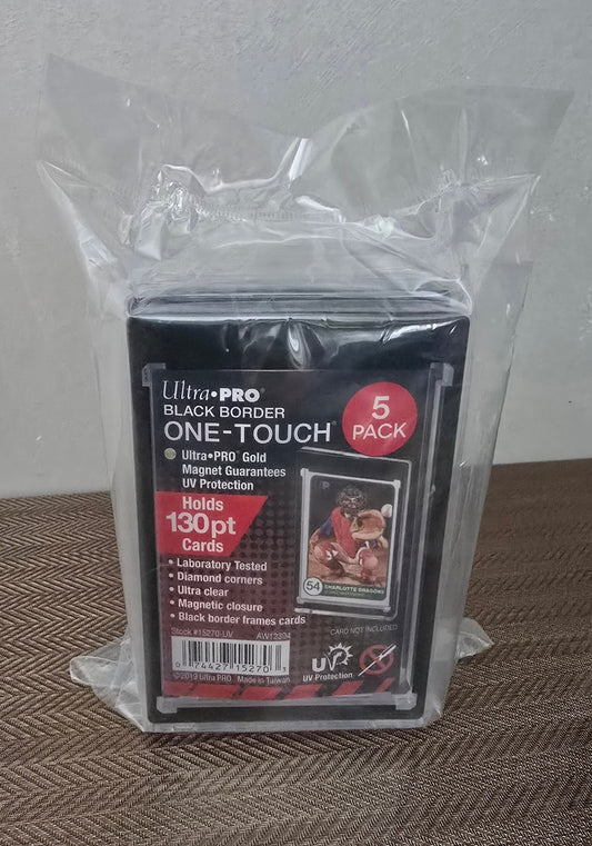 5 x ONE-TOUCH Magnetic Holder Bordure Noire 130 PT UV - Ultra Pro ULTRA PRO