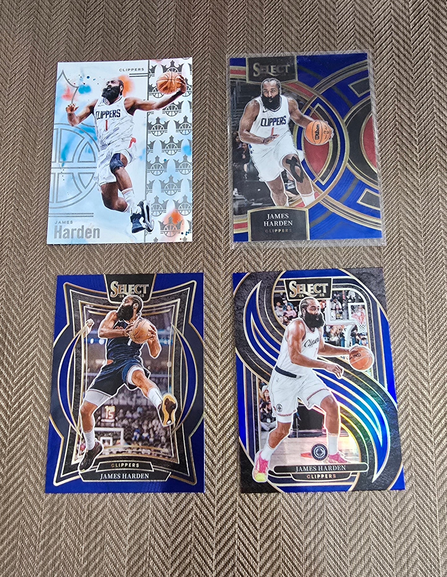 Lot 4 Cartes collection sport Basketball NBA JAMES HARDEN