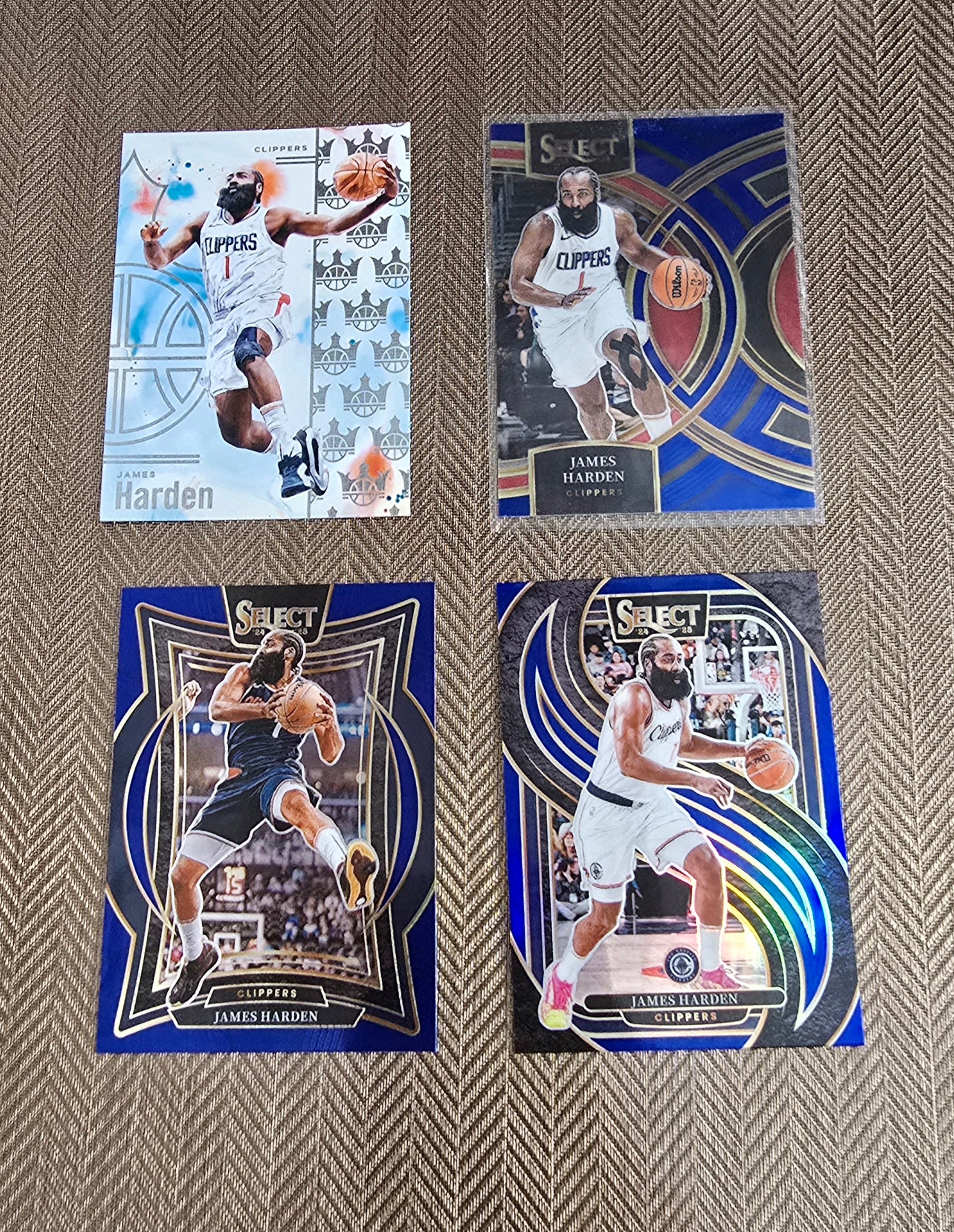 Lot 4 Cartes collection sport Basketball NBA JAMES HARDEN