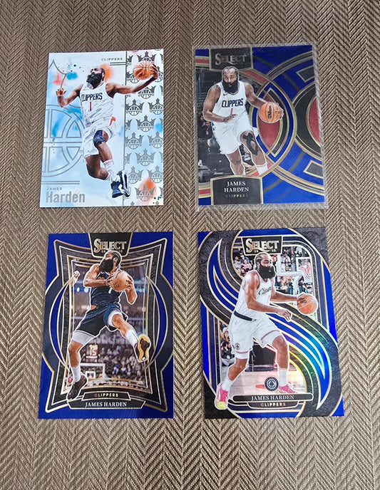 Lot 4 Cartes collection sport Basketball NBA JAMES HARDEN