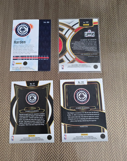 Lot 4 Cartes collection sport Basketball NBA JAMES HARDEN
