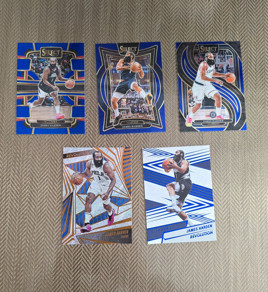Lot 5 Cartes collection sport Basketball NBA JAMES HARDEN