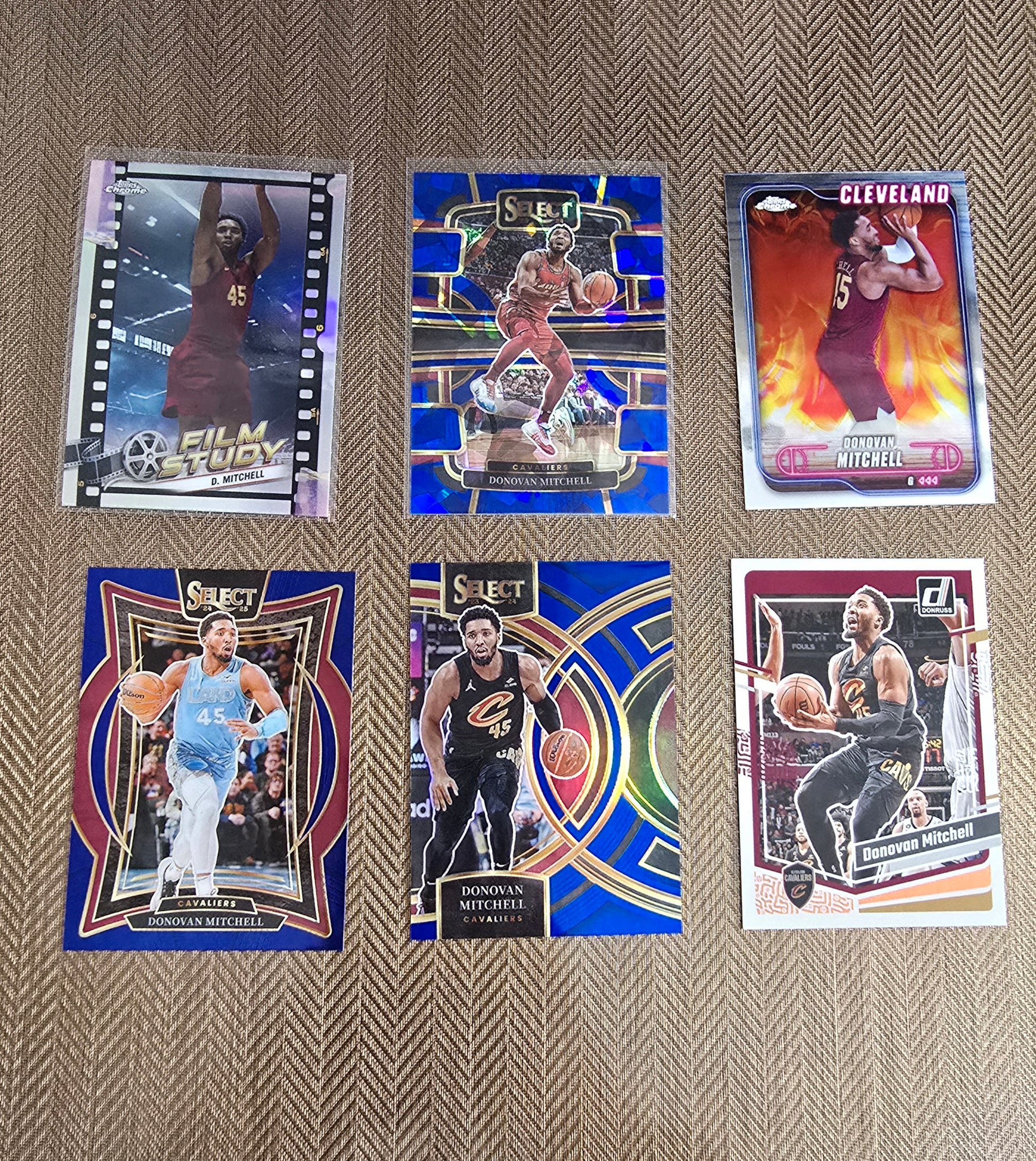 Lot 6 Cartes collection sport Basketball NBA DONOVAN MITCHELL