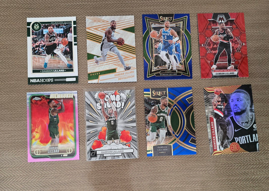 Lot 8 Cartes collection sport Basketball NBA DAMIAN LILLARD