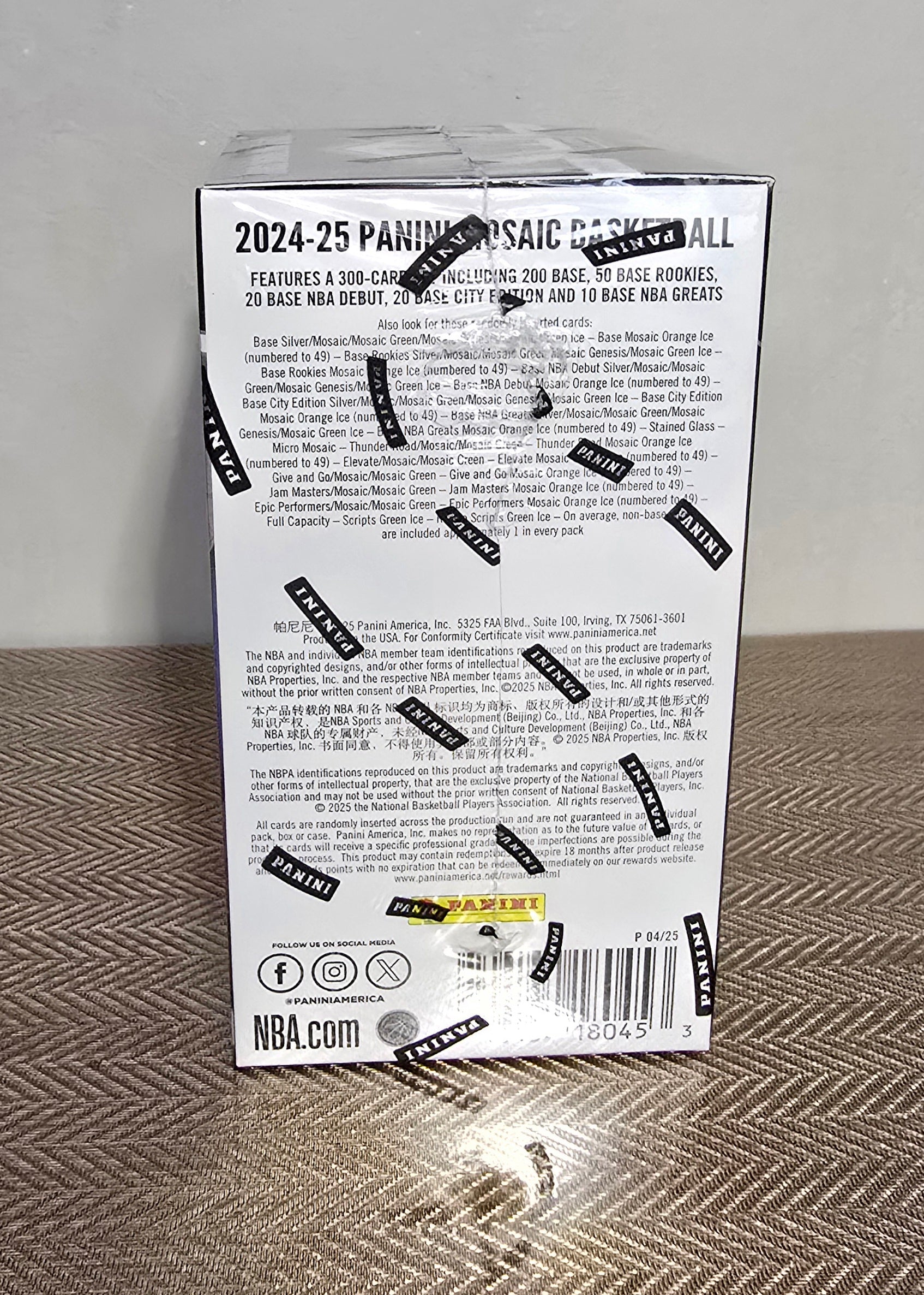 2024-25 Panini Mosaic Cartes Basketball NBA Hobby Blaster Box Panini