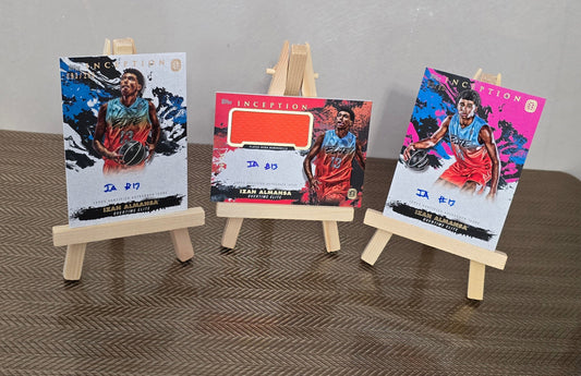 Lot 3 Cartes Auto Patch numérotées collection sport Basketball IZAN ALMANSA Topps