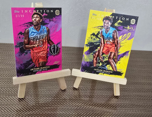 Lot 2 Cartes numérotées collection sport Basketball JAYLEN MARTIN Topps