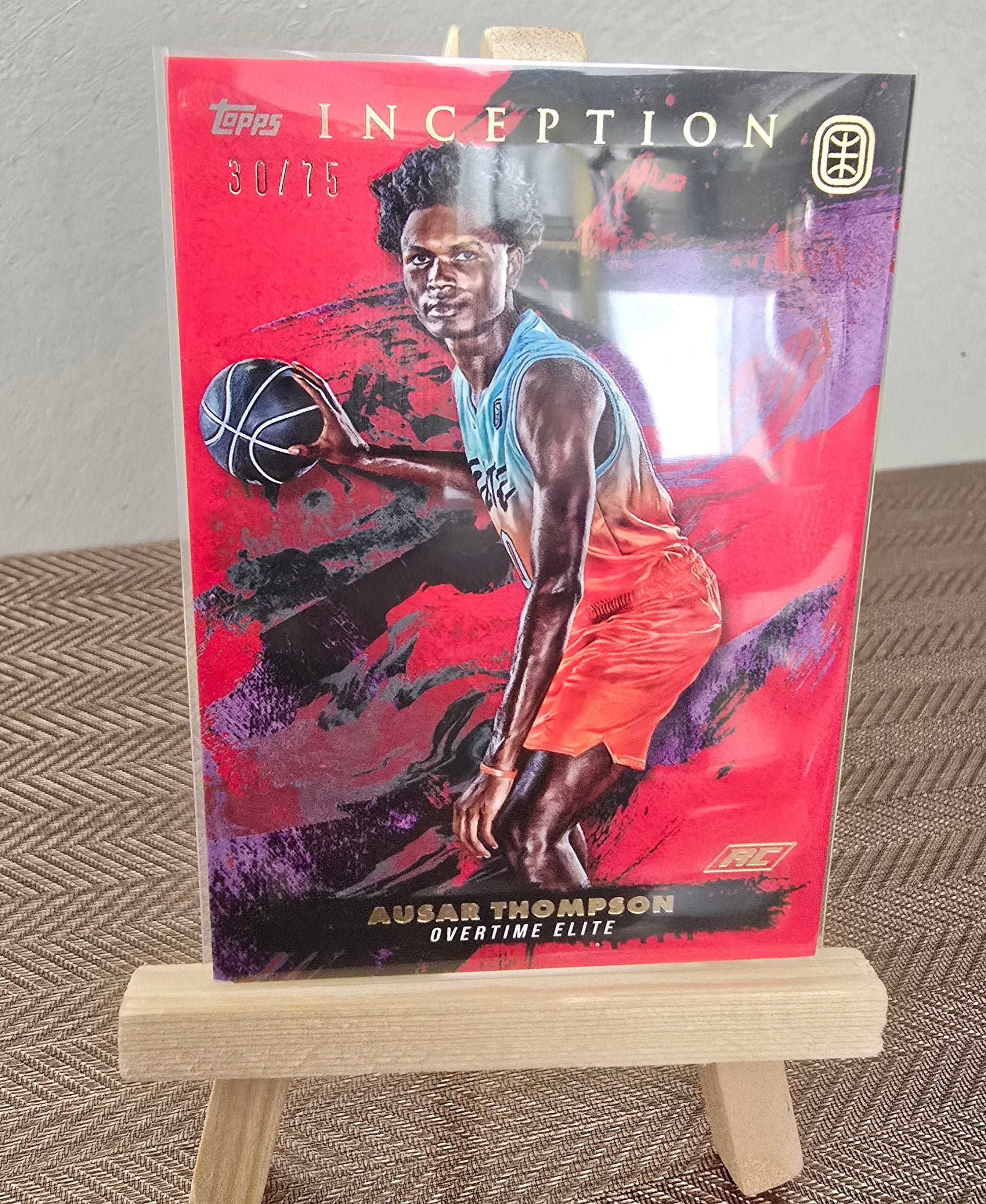 Carte numérotée 30/75 collection sport Basketball AUSAR THOMPSON Topps