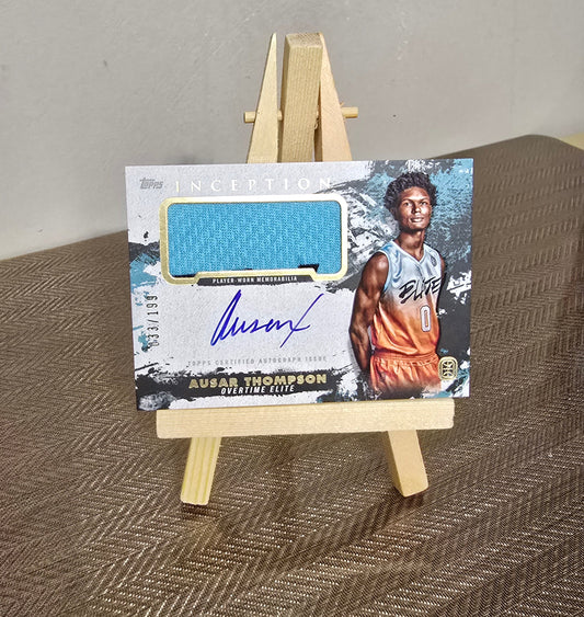 Carte Autographe Patch numérotée 033/199 collection sport Basketball AUSAR THOMPSON Topps